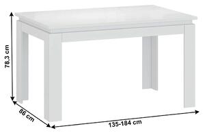 Étkezőasztal Lafer (fehér) (4-6 fő részére). 1034094