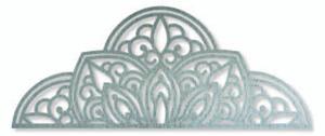 Fából készült falfestmény fél mandala - BOHEMIA