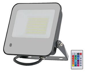V-Tac LED RGBW Dimmelhető reflektor LED/50W/230V IP65 szürke + távirányító VT1867