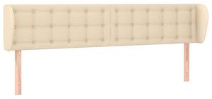 Elegáns Krémszínű Szövet Fejtámla - 203 cm