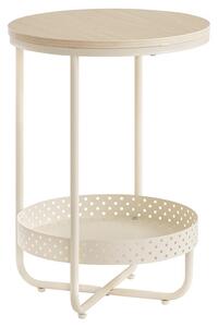 Tárolóasztal 40×40 cm, MDF, Fehérített Tölgy. AKF-E1015 CRM