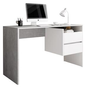 Számítógépasztal Tolneo (beton + fehér). 1021177