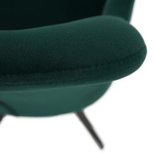 Dizájnos forgó fotel Vavien (zöld). 1021255