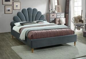 CARLOS Velvet kárpitozott ágy, 160x200, bluvel 14
