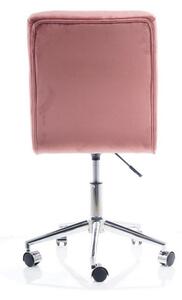KEDE Q-020 VELVET gyerek szék, 45x87-97x40, bluvel 52, rózsaszín