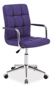 Q-022 gyerek szék, 51x87-97x40, lila öko bőr