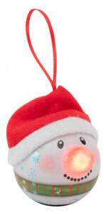 LED-es karácsonyfadísz-hóember, piros