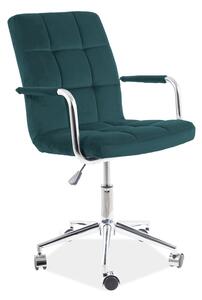 Q-022 VELVET gyerek szék, 51x87-97x40, bluvel 78, zöld