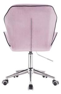 HR212K Halványlila modern velúr szék