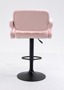 HR8403W Púderrózsaszín modern velúr szék