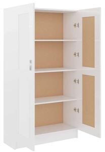 VidaXL Könyvszekrény - Fehér Magasfényű - 82,5x30,5x150 cm