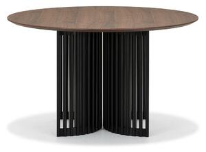 Asztal Springfield 220, Barna, Fekete, 76cm, Közepes sűrűségű farostlemez, Természetes fa furnér