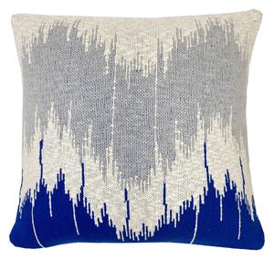 Párnák Malagoon Wave knitted cushion blue (NEW)