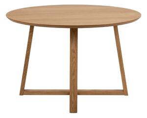 Asztal Oakland 812, Tölgy, 75cm, Közepes sűrűségű farostlemez, Természetes fa furnér, Váz anyaga
