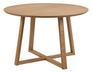 Asztal Oakland 812, Tölgy, 75cm, Természetes fa furnér, Közepes sűrűségű farostlemez, Váz anyaga