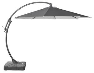 Rojaplast BANANA függő napernyő, hajtókarral - grafit vagy bézs színben - ø 330 cm