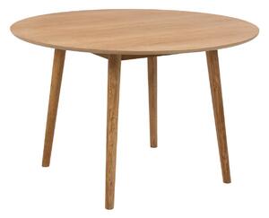 Asztal Oakland D104, Világos tölgy, 75cm, Közepes sűrűségű farostlemez, Természetes fa furnér, Váz anyaga, Tölgy