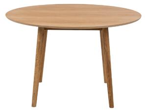Asztal Oakland D104, Világos tölgy, 75cm, Természetes fa furnér, Közepes sűrűségű farostlemez, Váz anyaga, Tölgy