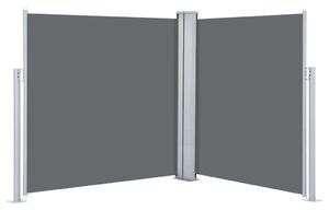 VidaXL antracitszürke behúzható oldalsó napellenző 140 x 600 cm