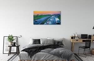 Canvas képek Autó autópálya ég 100x50 cm