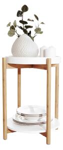 Kisasztal Birdie Blye (fehér + természetes bambusz). 1028821