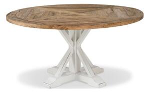 Asztal Bloomington 130 Szilfa, Fehér, 78cm, Fa, Fa