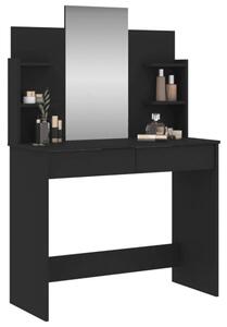VidaXL Sminkasztal - Fekete - 96x39x142 cm