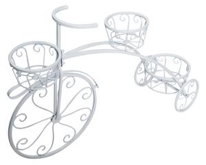 Bicikli formájú retró virágtartó Galahad (fehér). 1028838