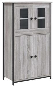 VidaXL szürke sonoma színű szerelt fa magasszekrény 62 x 32 x 106,5 cm