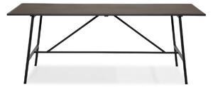 Asztal Concept 55 115, Barna, Fekete, 75x104x204cm, Üvegkerámia, Fém