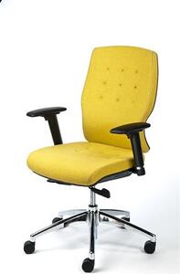 MAYAH Sunshine irodai szék, sárga szövetborítás