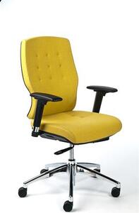 MAYAH Sunshine irodai szék, sárga szövetborítás
