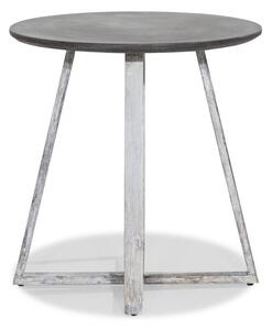 Kerti asztal deNoord 132 76cm, Fehér, Szürke, Fa