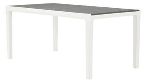 Kerti asztal Chicago 1069 73x90cm, Szürke, Fehér, Műanyag