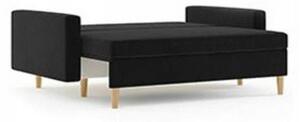 ETNA kinyitható kanapé, normál szövet, hab töltőanyag, szín - fekete