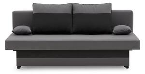 Aneto kanapéágy, normál szövet, hab töltőanyag, szín - szürke / fekete