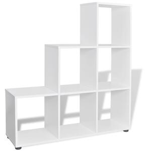 VidaXL 242552 Staircase Bookcase/Display Shelf 107 cm White