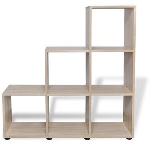 VidaXL 242553 Staircase Bookcase/Display Shelf 107 cm Oak