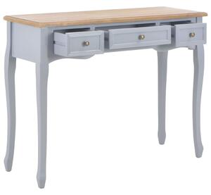 VidaXL 280045 Dressing Console Table with 3 Drawers Grey