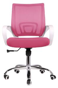 Irodai fotel Subrina (rózsaszín + fehér). 1029723