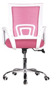Irodai fotel Subrina (rózsaszín + fehér). 1029723