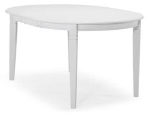 Asztal Provo 126, Fehér, 74x107x150cm, Hosszabbíthatóság, Munkalap anyaga, Váz anyaga, Kaucsuk