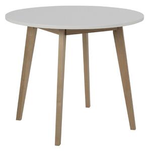 Asztal Oakland 181Világos tölgy, Fehér, 76cm, Közepes sűrűségű farostlemez, Fa