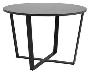Asztal Norsica 309, 75cm, Fekete márvány, Fekete