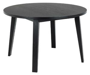 Asztal Oakland C108, Fekete, 75cm, Laminált forgácslap, Természetes fa furnér, Váz anyaga