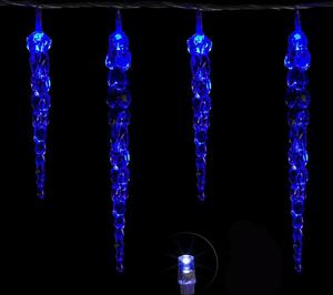 LED-es jégcsap fényfüzér - 5,5m - 40 LED, kék