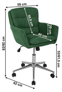 Irodai szék Kallie (zöld). 1040278