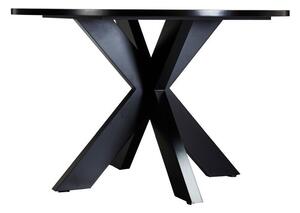 Asztal Riverton 525, Fekete, 76cm, Közepes sűrűségű farostlemez, Váz anyaga