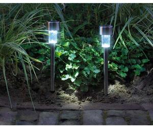 Napelemes leszúrható szolár LED lámpa - 24 cm- hideg fehér