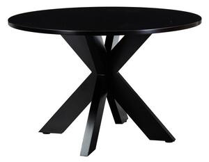 Asztal Riverton 525, Fekete, 76cm, Közepes sűrűségű farostlemez, Váz anyaga